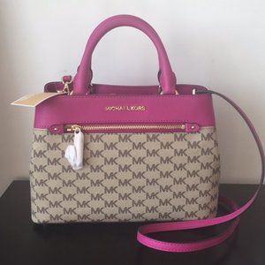 Last One!Michael Kors Hailee Small Satchel Fuschia